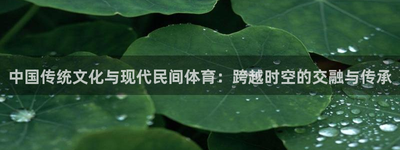 3377体育在线：中国传统文化与现代民间体育：跨越时空的交融与传承
